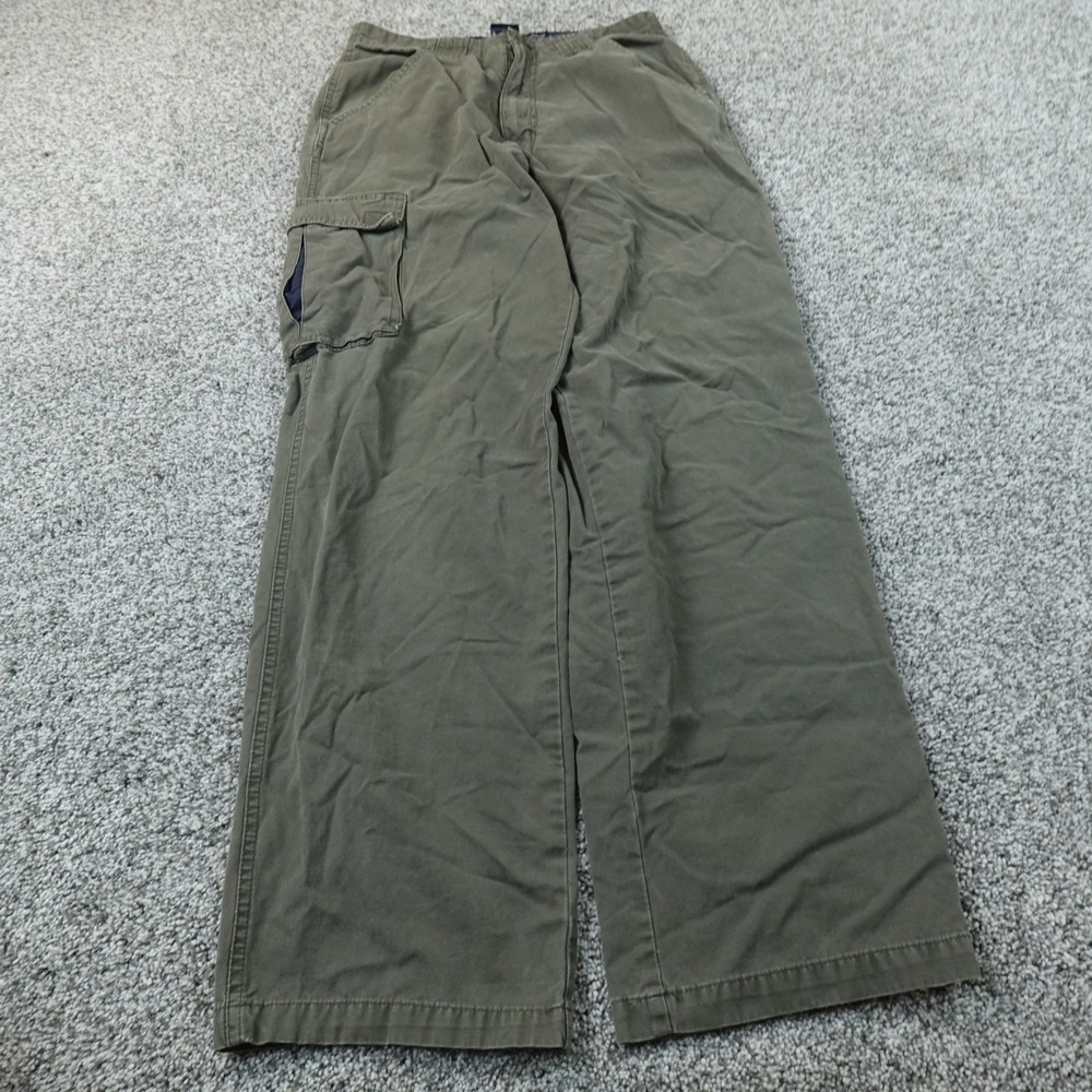VTG Faded Glory Pants Mens 30X30 Olive Green OG Military Cargo Utility 90s Y2K